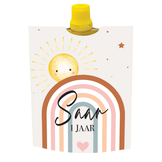 Knijpfruit wikkel printable regenboog boho