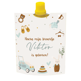 Knijpfruit wikkel printable hoera een broertje