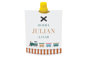 Knijpfruit printable trein - Direct Download