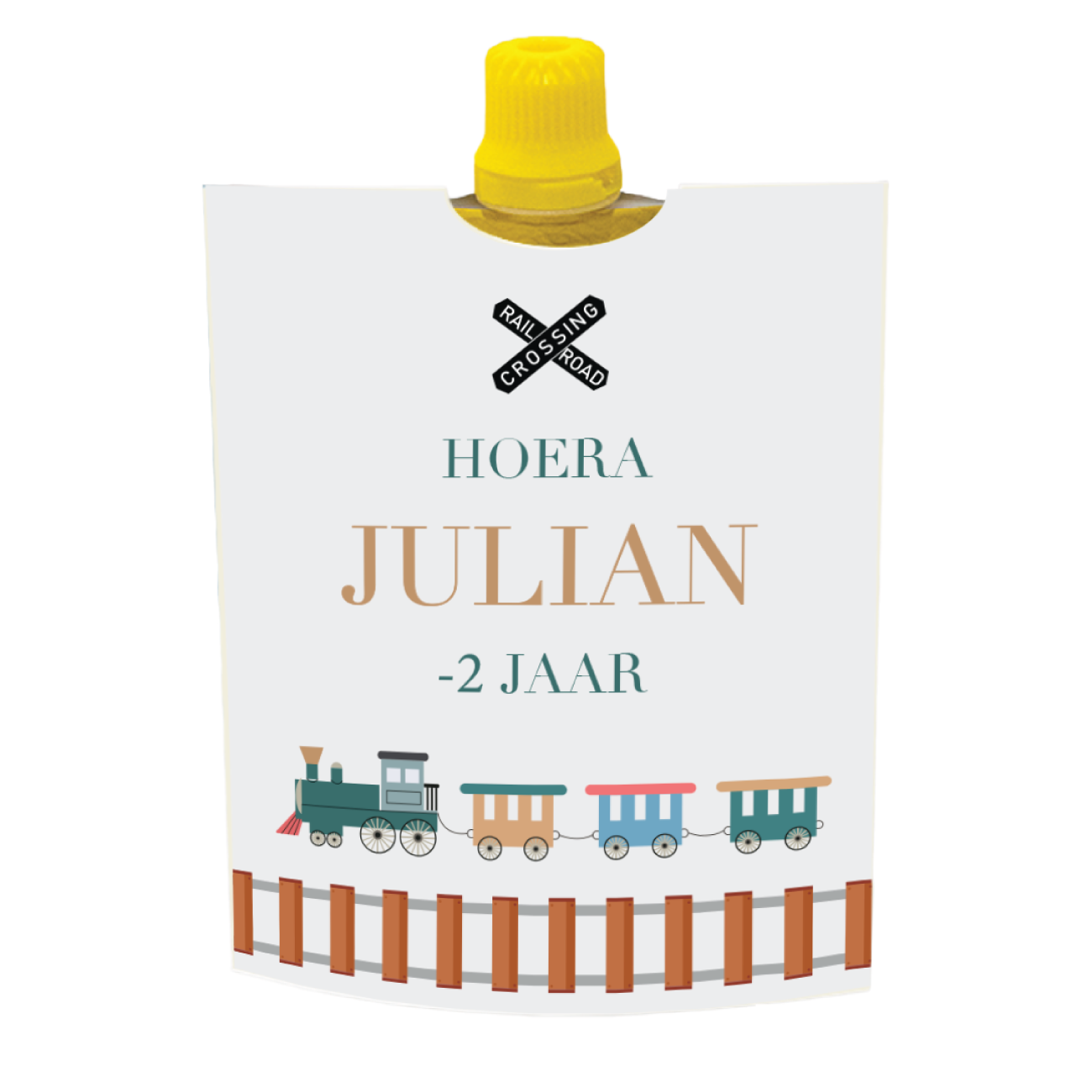 Knijpfruit printable trein - Direct Download