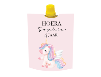 Knijpfruit printable unicorn