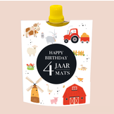 Printable knijpfruit wikkel boerderij