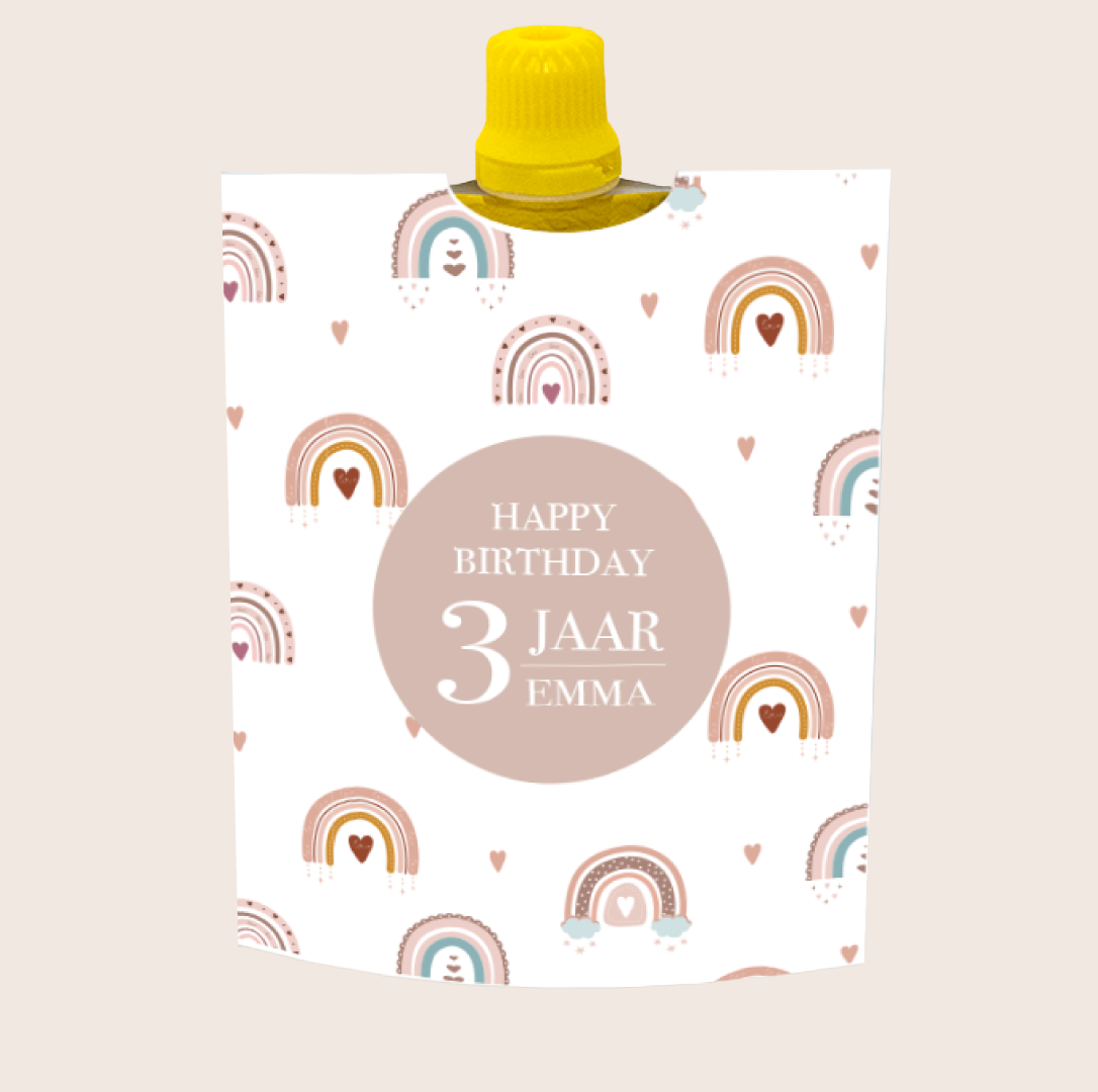 Knijpfruit printable boho rainbow - Direct Download