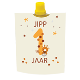 Printable knijpfruit wikkel boho 1 jaar