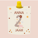 Knijpfruit printable boho 2 jaar - Direct Download