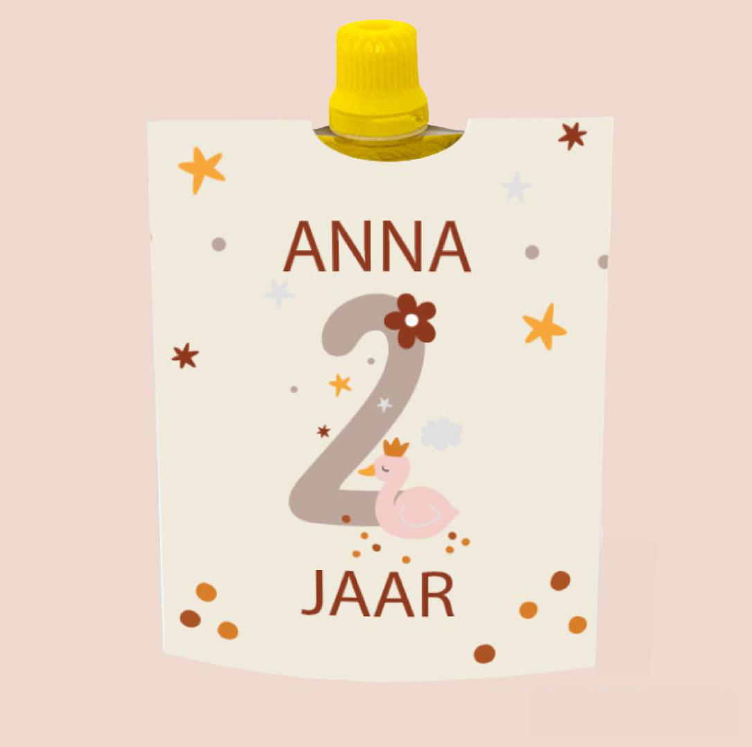 Knijpfruit printable boho 2 jaar