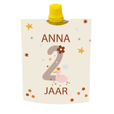 Knijpfruit printable boho 2 jaar