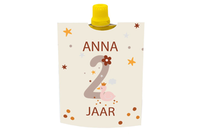 Knijpfruit printable boho 2 jaar - Direct Download