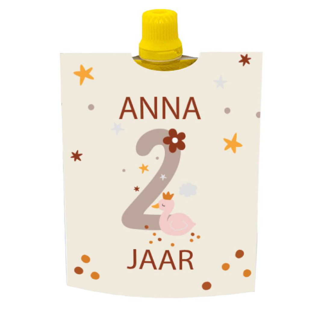 Knijpfruit printable boho 2 jaar