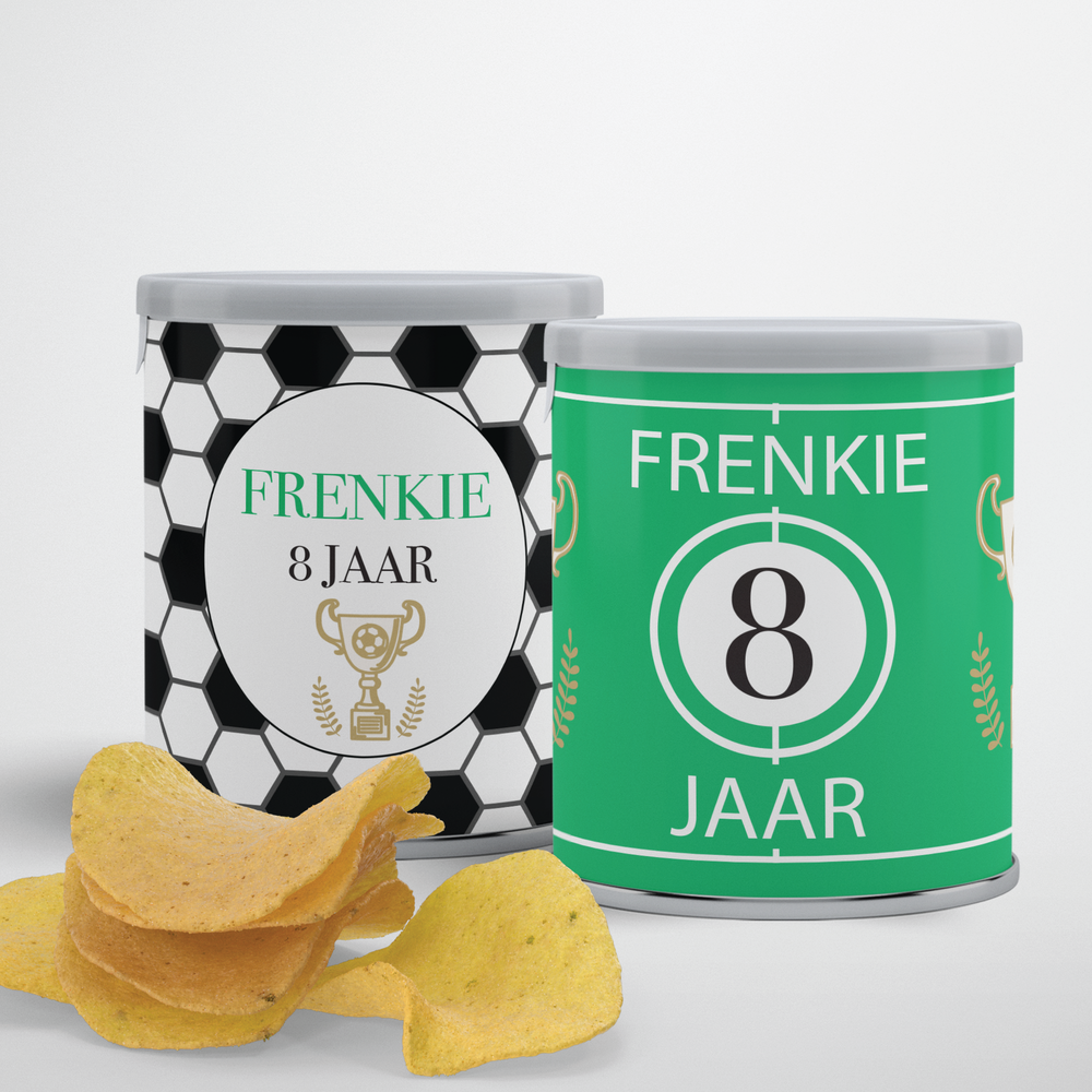 Pringle traktatie printable voetbal - Jetjes &amp; Jobjes