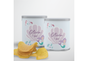 Pringle traktatie printable Zeemeermin