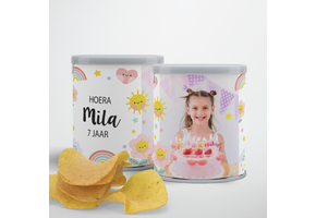 Pringle traktatie printable Happy Sunshine