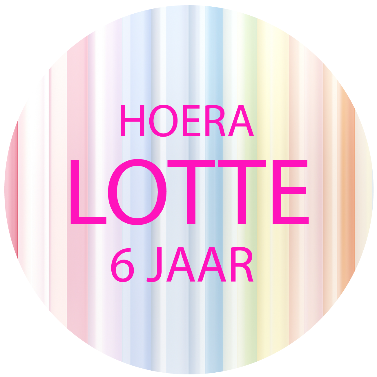 Etiket Pastel (5st)