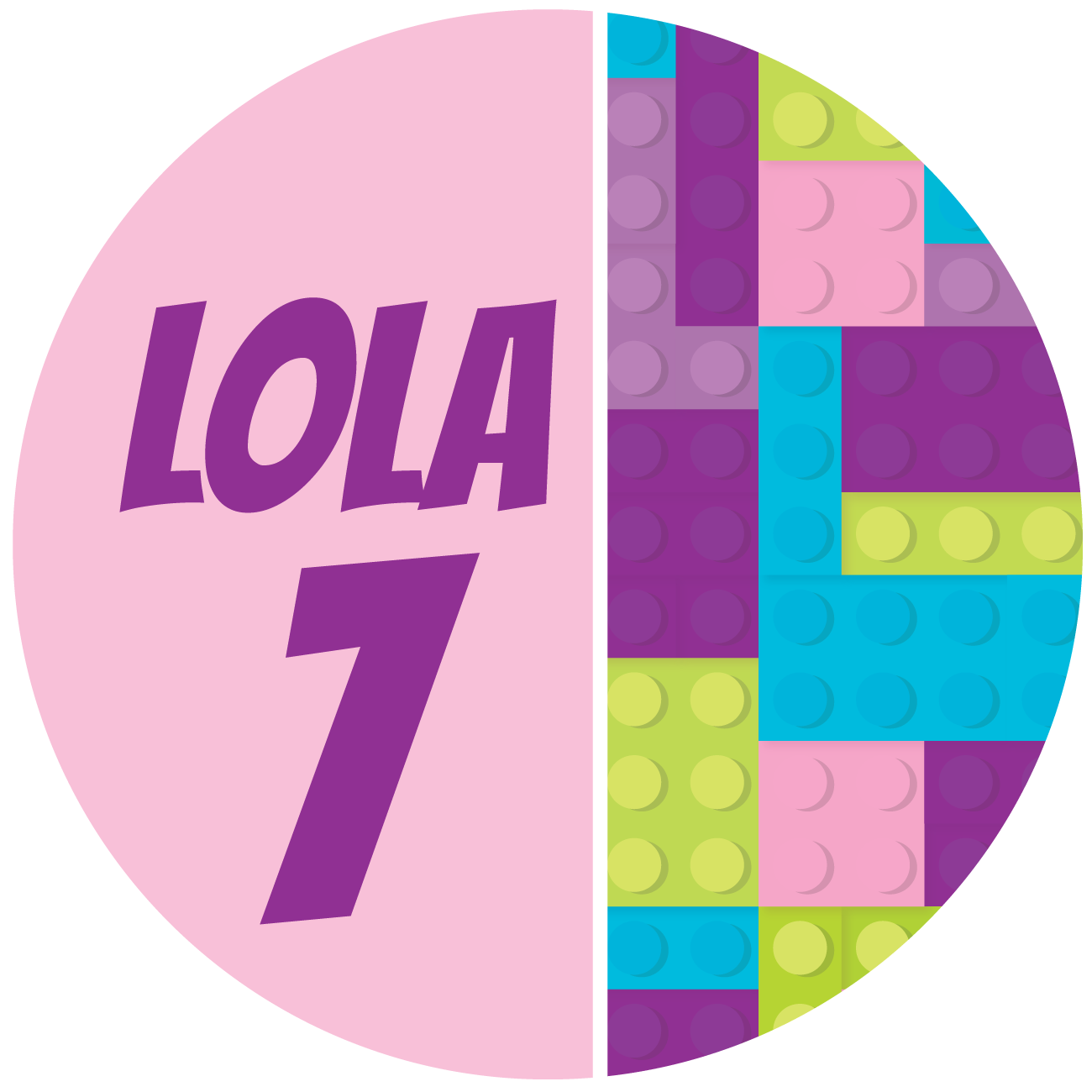 Etiket Building blocks friends (5st)