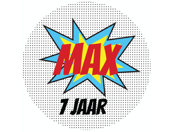 Etiket Super Hero (5st)