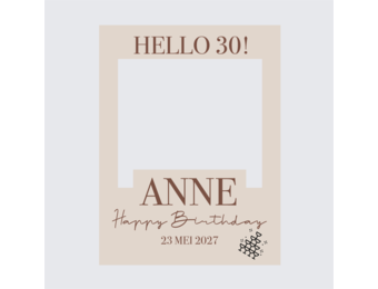 Foto frame Hello 30 crème