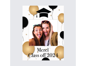 Foto frame Geslaagd ballonnen