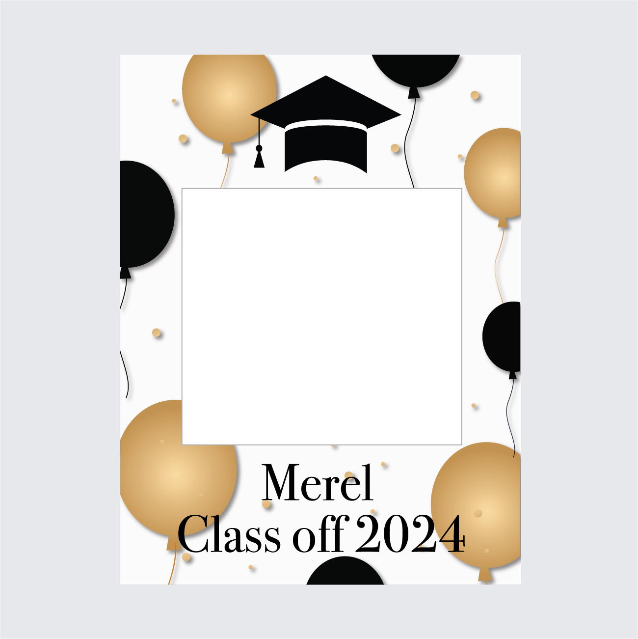 Foto frame Geslaagd ballonnen