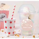 Schooltraktatie bekers groot Daisy Blush (5st)