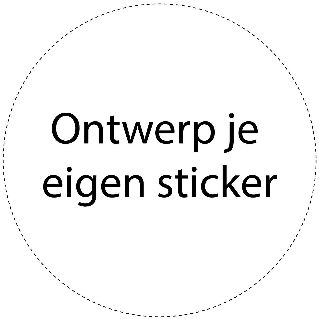 Traktatie sticker Eigen Ontwerp (5st)