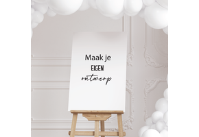 Welkomstbord eigen ontwerp