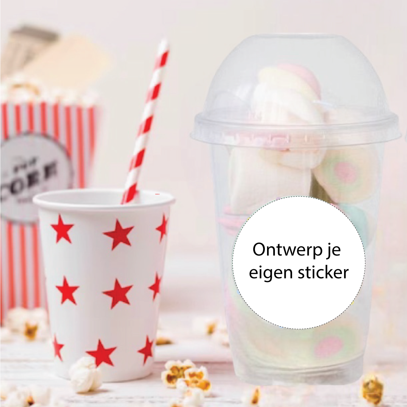 Schooltraktatie bekers Eigen Ontwerp (5st)