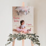 Welkomstbord verjaardag met foto