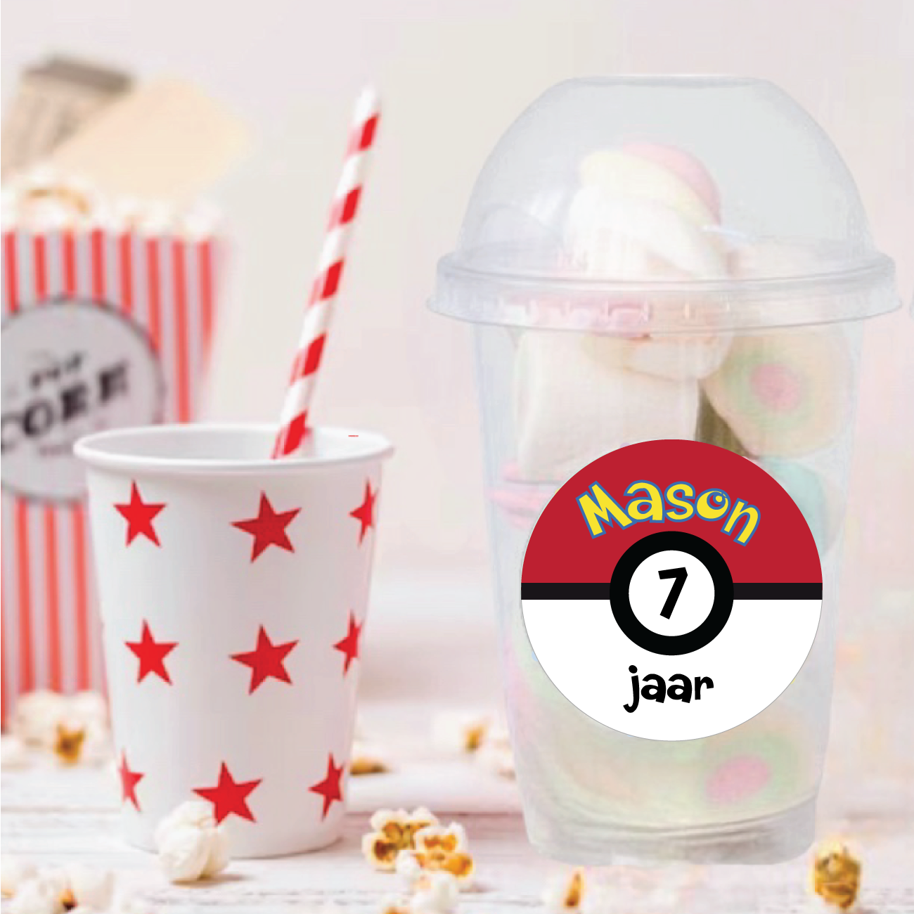 Traktatie bekers Pokemon (5st)