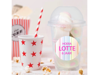 Traktatie bekers Pastel (5st)