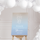Welkomstbord Blue babyshower