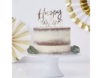 Happy Pushing taarttopper Oh baby Ginger Ray