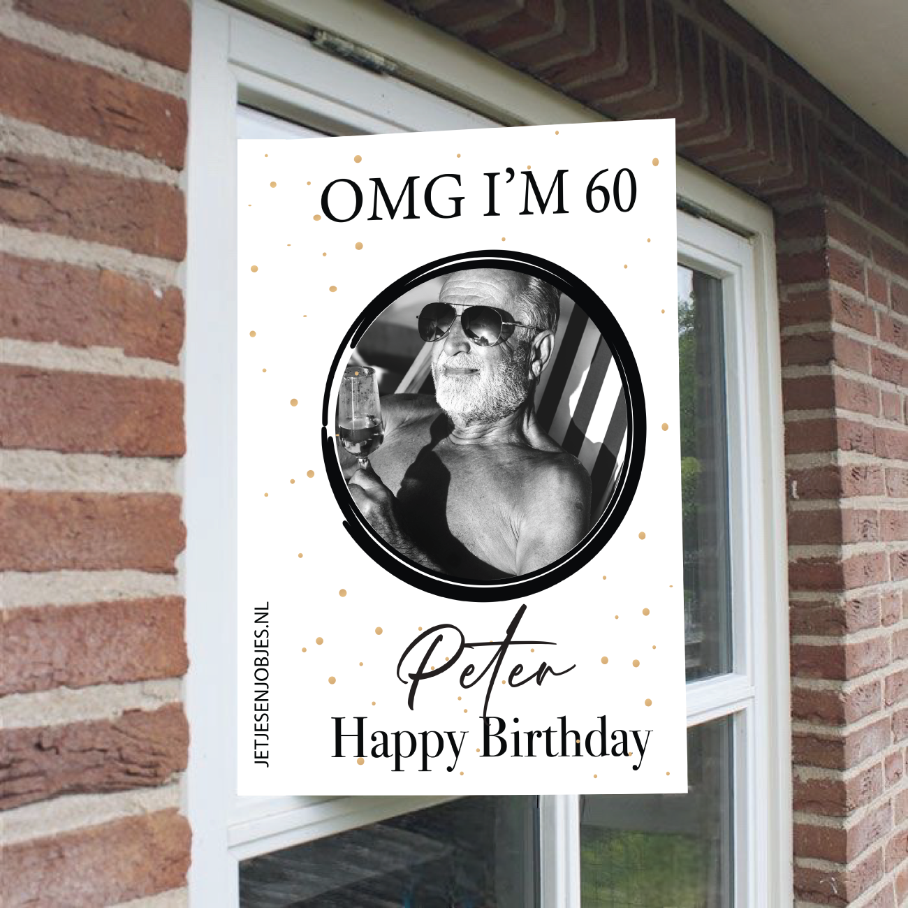 Raambord XL 60 jaar verjaardag