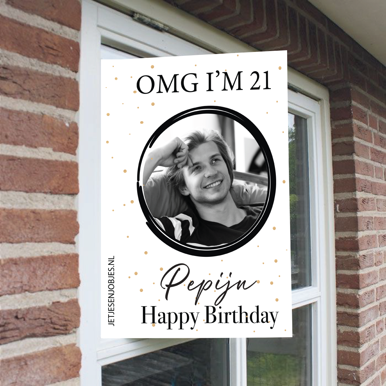 Raambord XL 21 jaar verjaardag