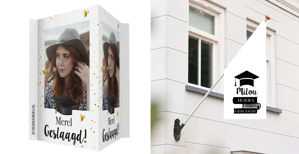 Zo verras je de geslaagde met een versierd huis