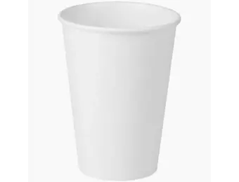 Koffiebekers karton Wit (10st)