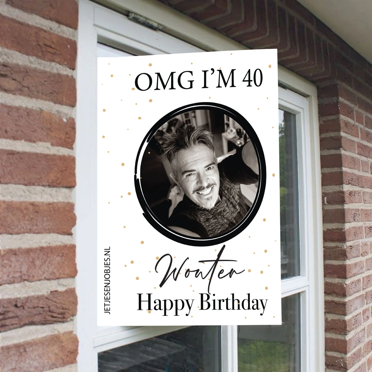 Raambord XL 40 jaar verjaardag