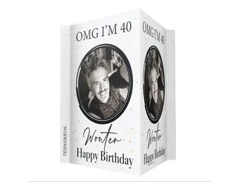 Raambord XL 40 jaar verjaardag