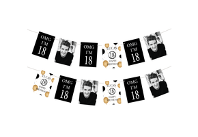 Slinger gepersonaliseerd OMG I'M 18 jaar (18st)