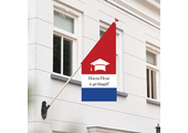 Geslaagd vlag met naam