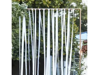 Backdrop witte linten (80M) Ginger Ray