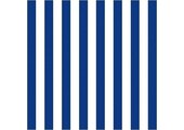 Papieren servetten marine blauw gestreept (20st)