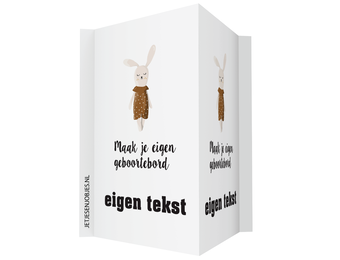 Geboortebord XL eigen ontwerp