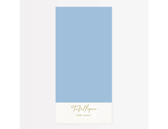 Tafelloper katoen lichtblauw