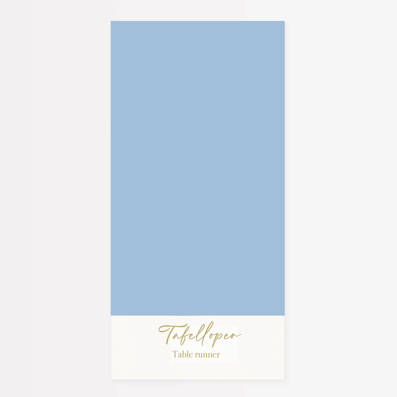 Tafelloper katoen lichtblauw