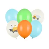 Ballonnenmix  werkvoertuigen (6st)
