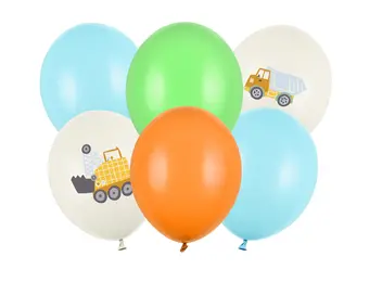 Ballonnenmix werkvoertuigen (6st)