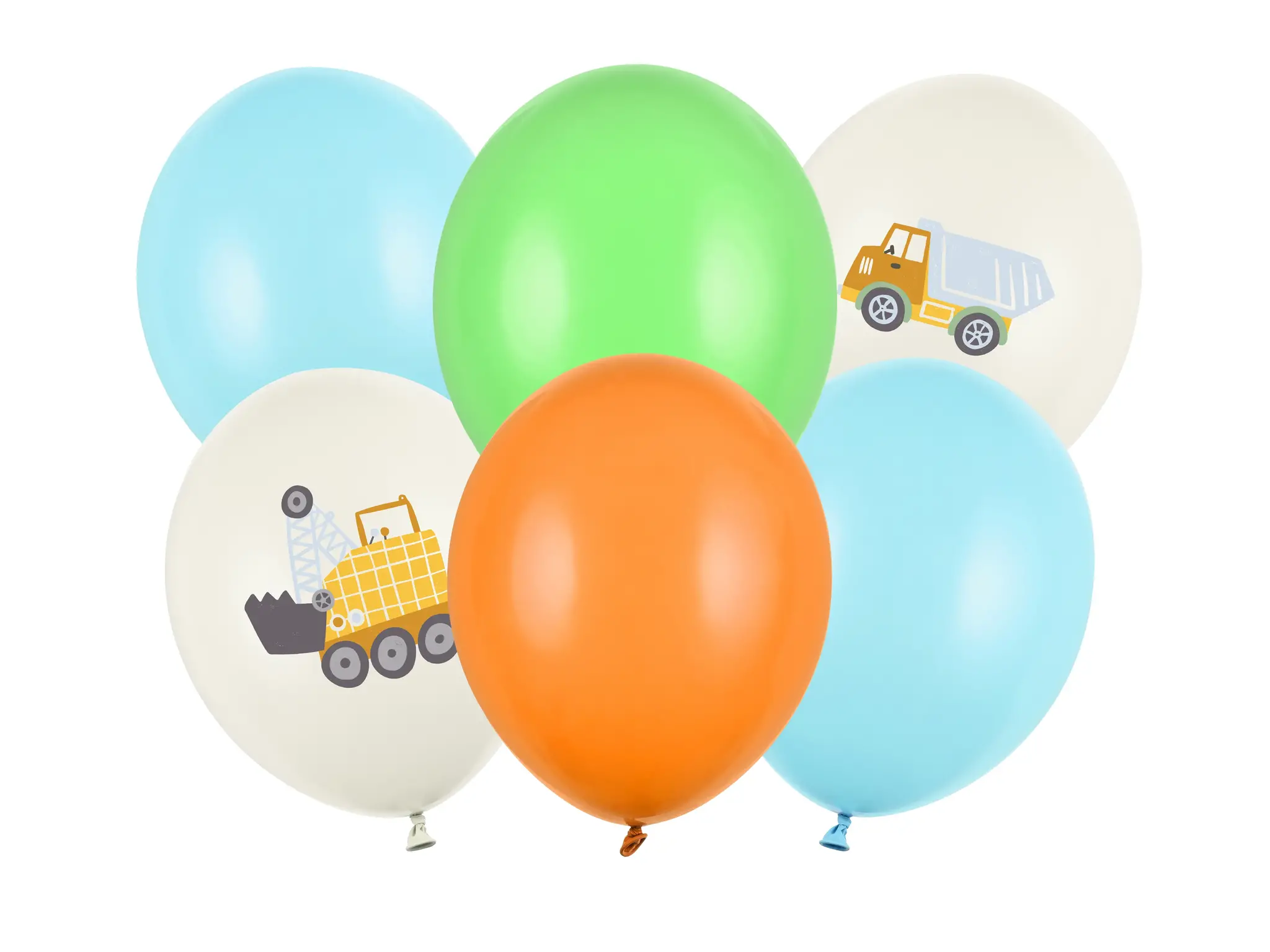 Ballonnenmix  werkvoertuigen (6st)