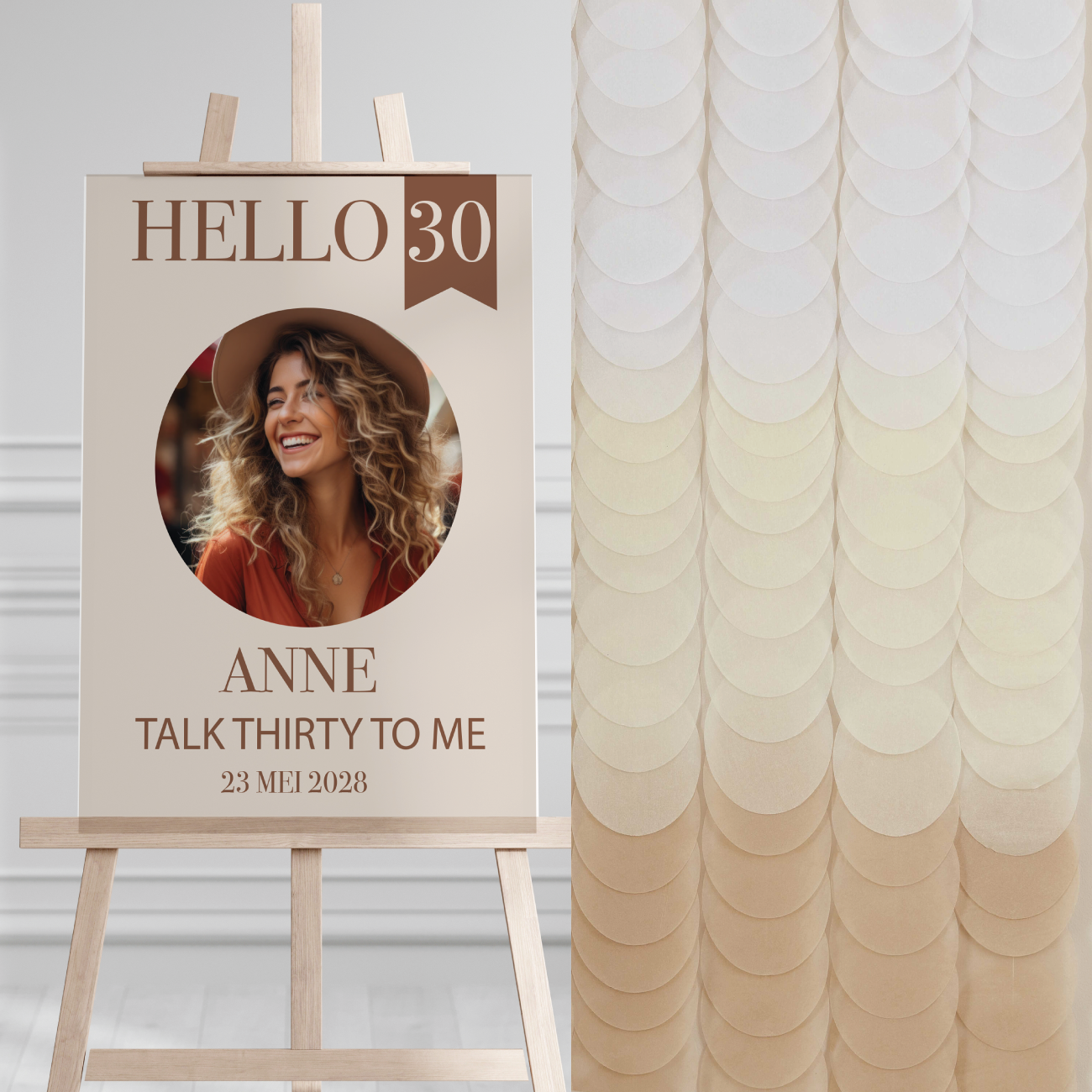 Welkomstbord verjaardag Hello 30