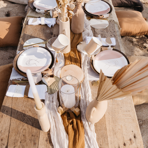 Tafelloper kaasdoek Zand