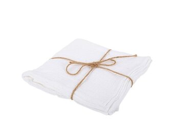 Servetten Katoen wit (4st)